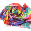 rainbow color 100% cashmere scarf
